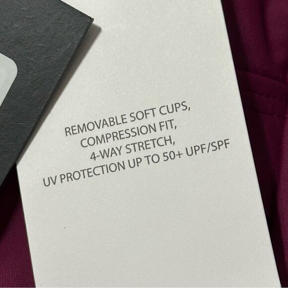 DKNY Size 10 Dark Pink Bordeaux Ruffle Plunge Tummy Control One Piece Swimsuit - Picture 6 of 7